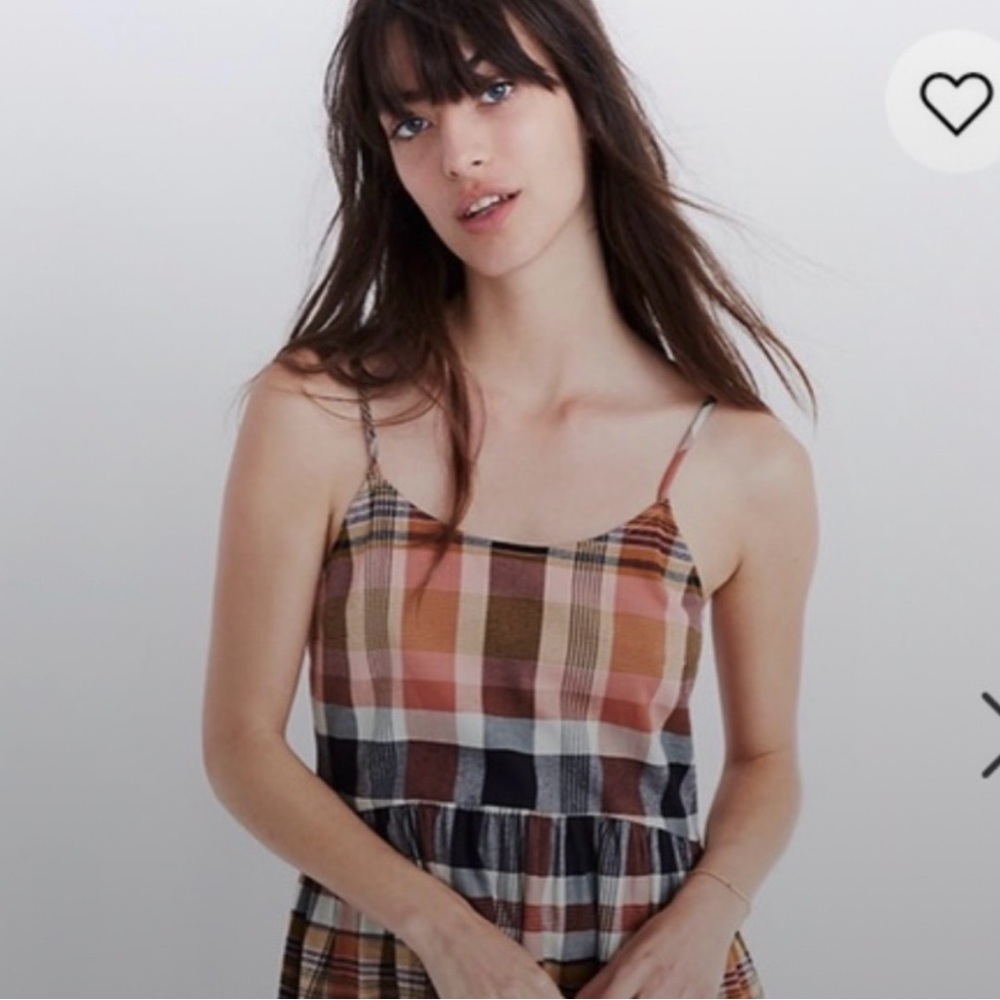 Madewell Multicolor Plaid sun Dress bnwt - Picture 4 of 4